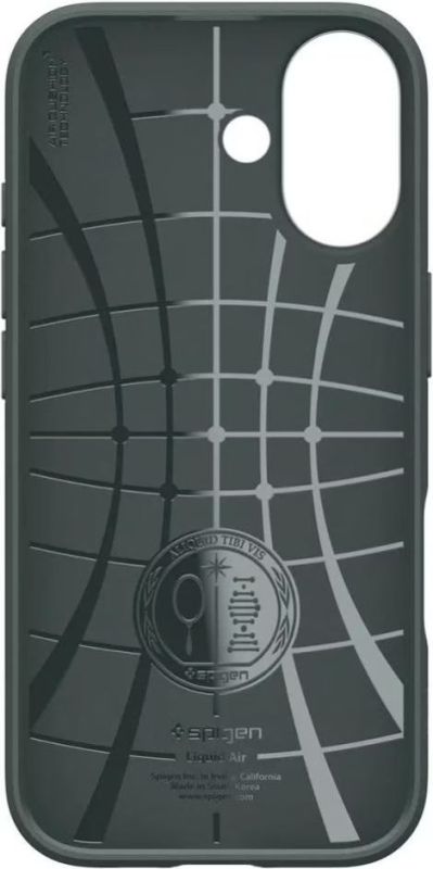 Чехол Spigen для iPhone 17, Liquid Air, Abyss Green
