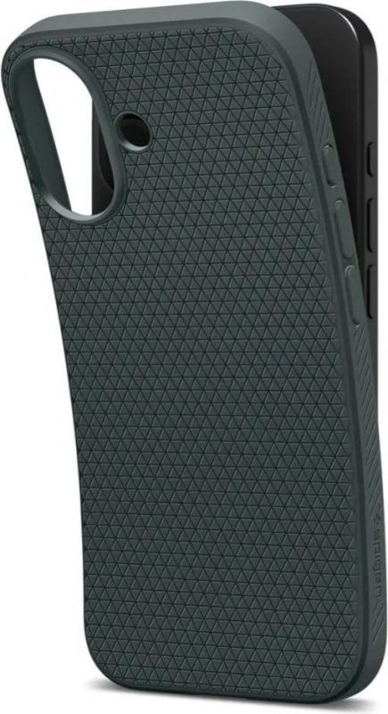 Чехол Spigen для iPhone 17, Liquid Air, Abyss Green