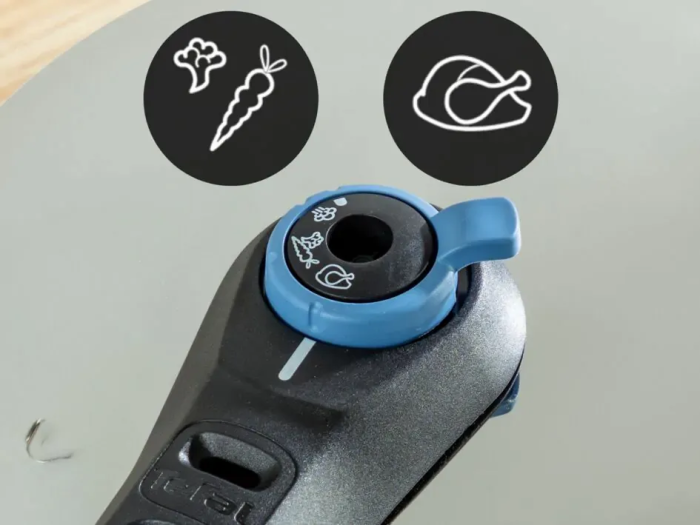 Скороварка Tefal Secure Trendy, 6л, с паровой корзинкой, нержавеющая сталь, пластик