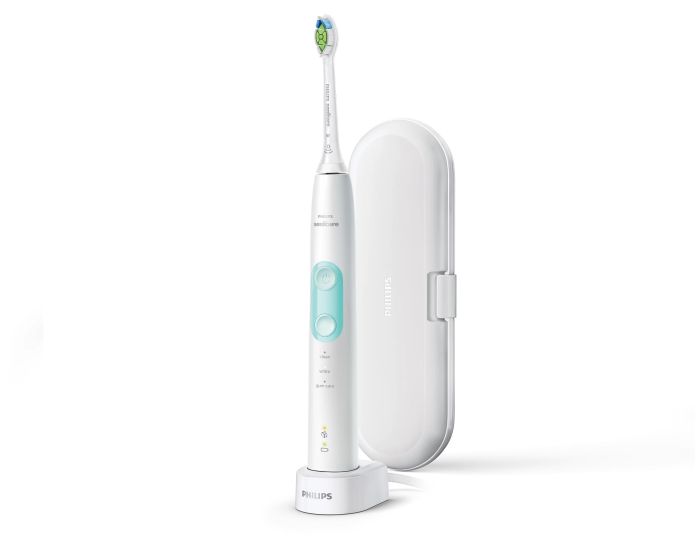 Щітка зубна електр. Philips, ProtectiveClean 5100, 62т. колив/хв, насадок-2, футляр, білий