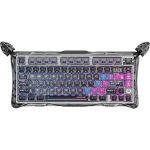 Клавиатура механическая GravaStar Mercury K1 Pro 80keys, GravaStar x Kailh Speedy Mint, BT/WL/USB, cyberpunk