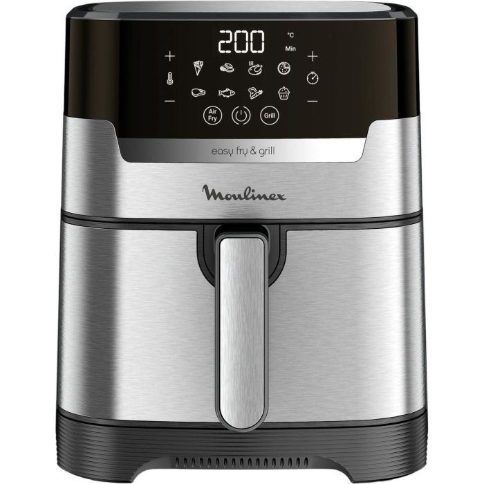 Мультипечь Moulinex EasyFry&Grill Digital, 1550Вт, чаша-4.2л, сенс. управл., пластик, серый