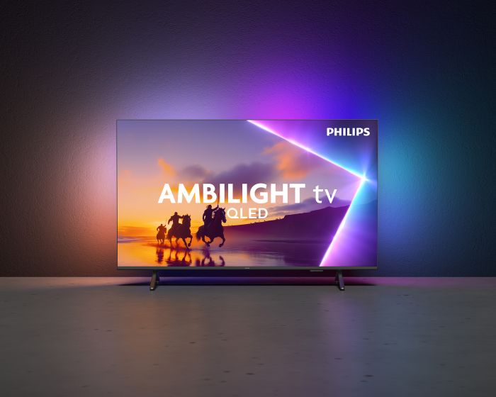 Телевізор 65" Philips QLED 4K 60Hz Smart Titan OS Black Ambilight