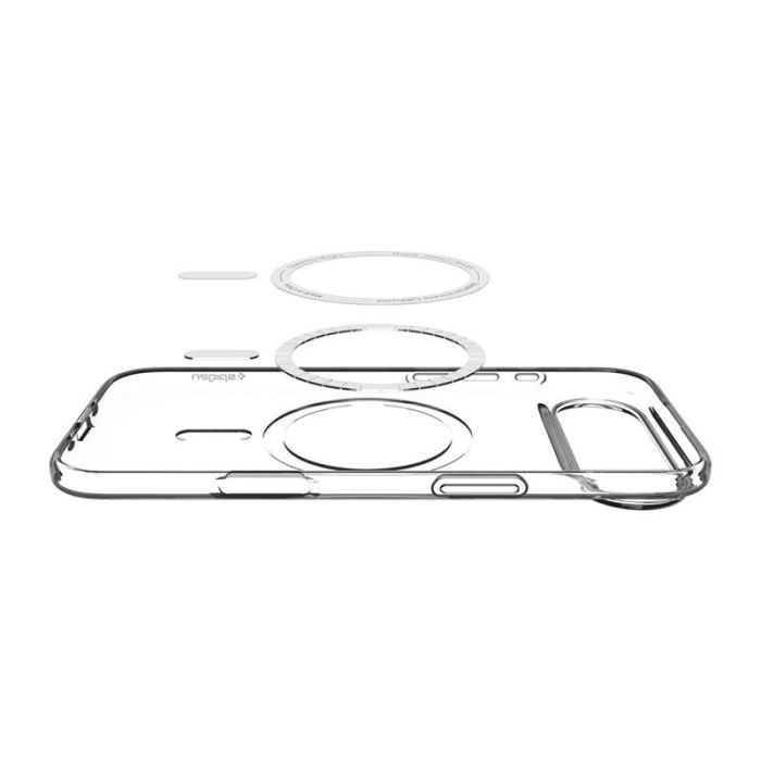 Чехол Spigen для iPhone 17 Air, Liquid Crystal MagFit, Clear White