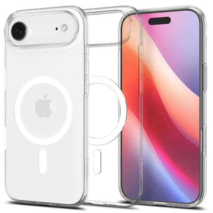 Чехол Spigen для iPhone 17 Air, Liquid Crystal MagFit, Clear White
