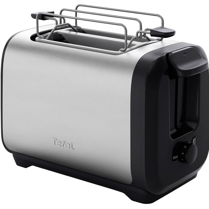 Тостер Tefal Subito 850Вт, разморозка, нерж. сталь, черный
