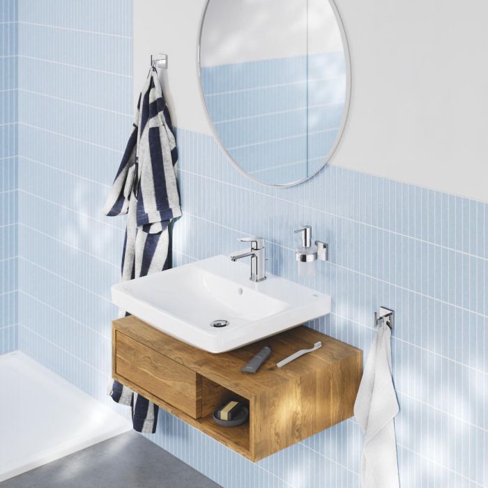 Змішувач для раковини Grohe QuickFix Dice S-розміру, довж. виливу - 106мм, неповоротний, 1 важіль, хром