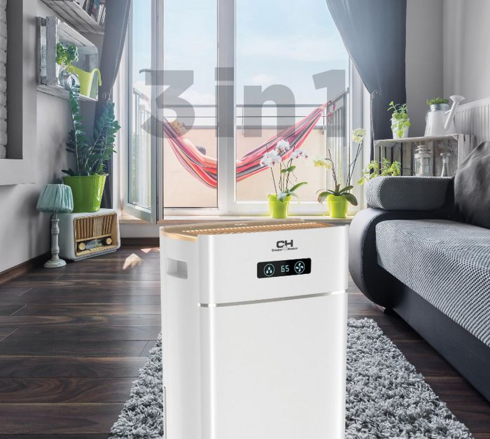 Осушувач повітря   30 л. на добу, 80 м2, 160 м3/г, ел.кер-ня, WI-FI, резервуар 5 л, дисплей, таймер, іонізатор Cooper&Hunter CH-D014WD8-30LDWF