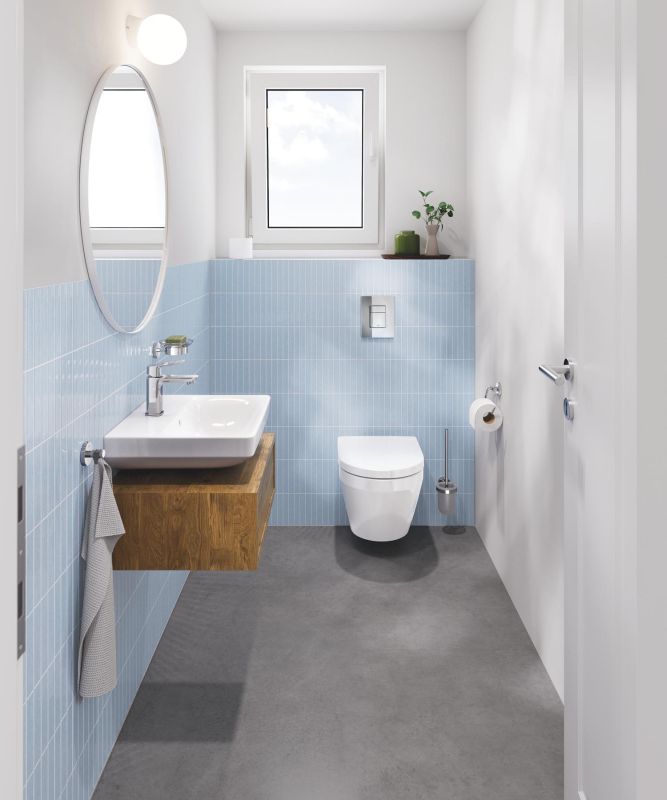 Змішувач для раковини Grohe QuickFix Dice S-розміру, довж. виливу - 106мм, неповоротний, 1 важіль, хром