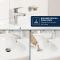 Смеситель для раковины Grohe QuickFix Dice S-размера, дл. излива - 106мм, неповоротный, 1 рычаг, хром