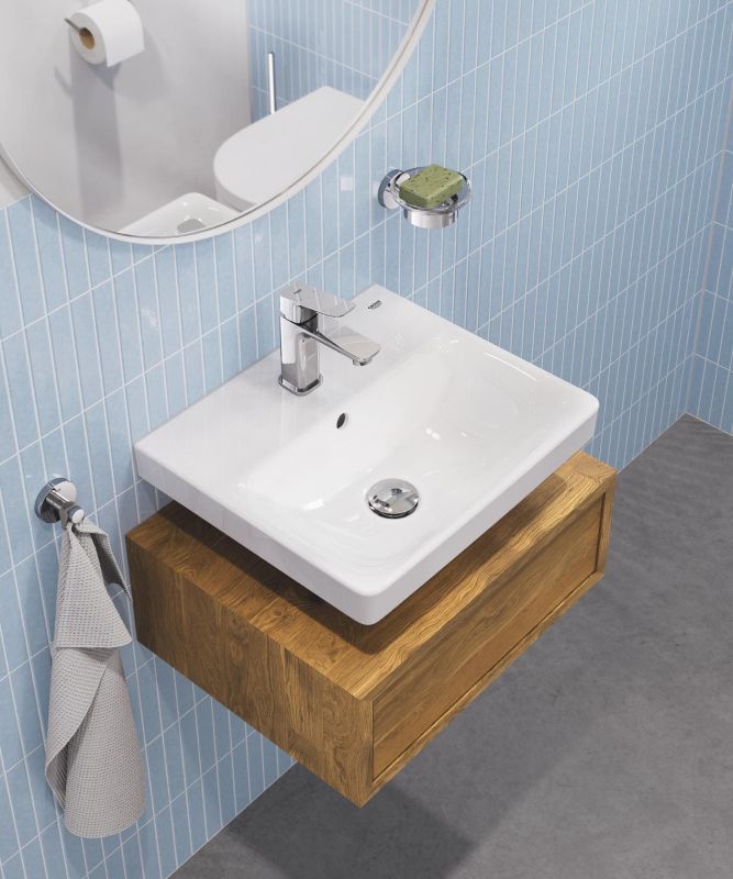 Змішувач для раковини Grohe QuickFix Dice S-розміру, довж. виливу - 106мм, неповоротний, 1 важіль, хром