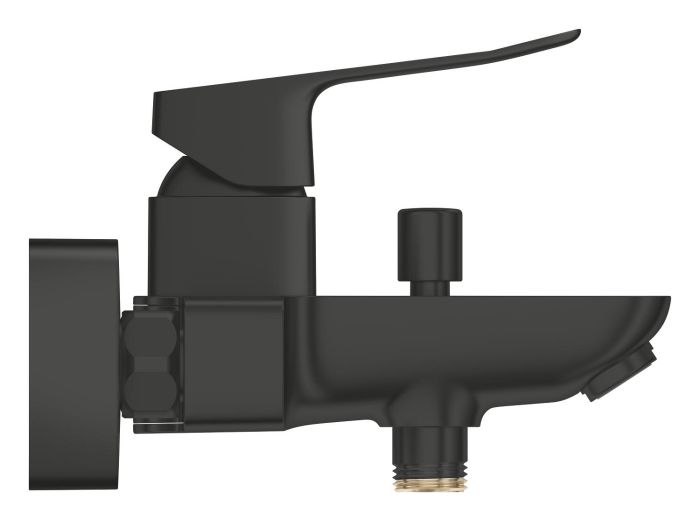 Змішувач для ванни Grohe QuickFix Dice Black, довж. виливу - 167мм, неповоротний, 1 важіль, чорний матовий