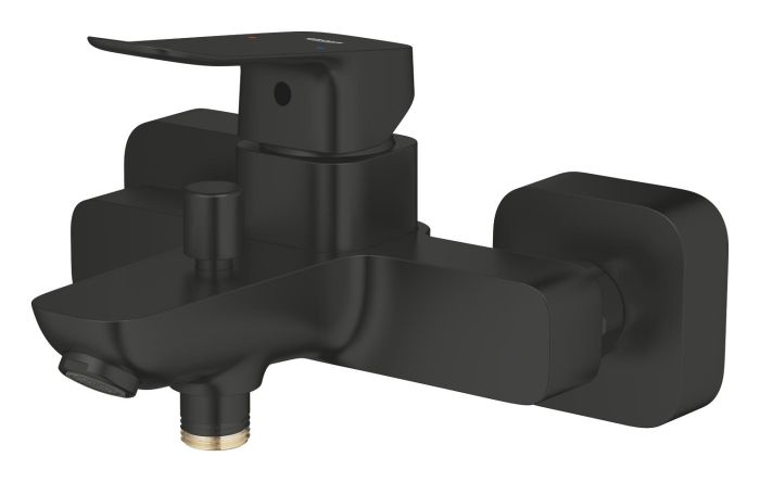 Змішувач для ванни Grohe QuickFix Dice Black, довж. виливу - 167мм, неповоротний, 1 важіль, чорний матовий