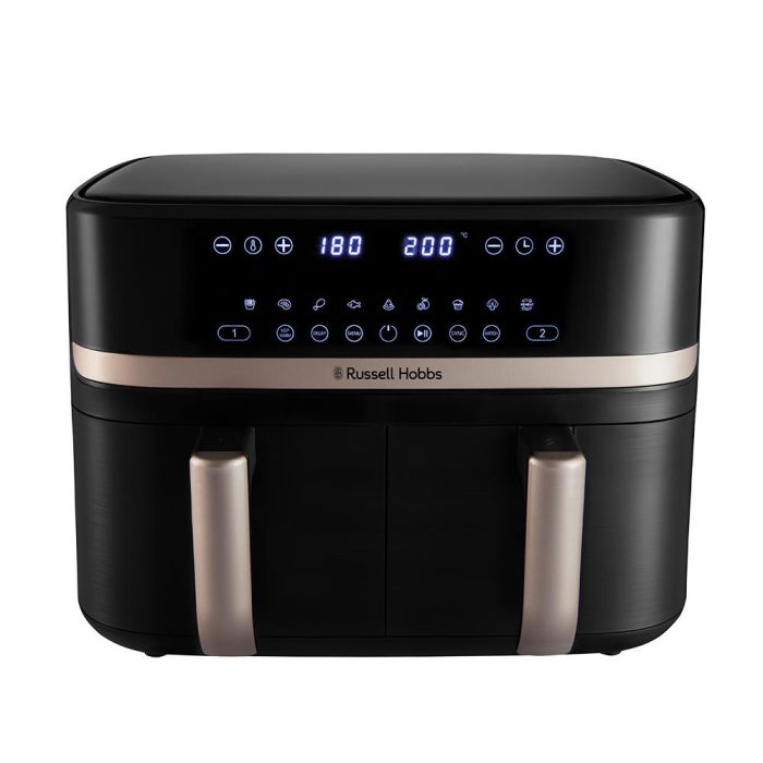 Мультипеч Russell Hobbs Satis Fry DualBaske 2800Вт, чаша-4.5/4.5л, электронное управл., 9 авто. программ, пластик, чорний