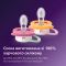 Пустышка Avent Ultra Air, 6-18 мес., 2шт, дизайн для девушек.