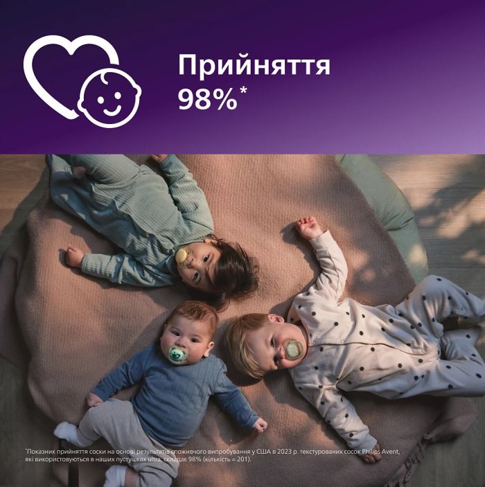 Пустышка Avent Ultra Air, 6-18 мес., 2 шт, нейтральный дизайн.
