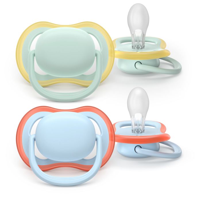 Пустушка  Avent  Ultra Air, 0-6 міс., 2 шт, дизайн для хлопчиків.