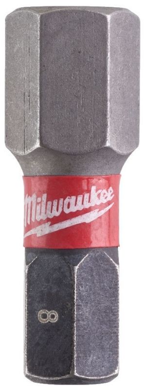 Биты Milwaukee Shockwave, набор 2шт, Hex8х25мм