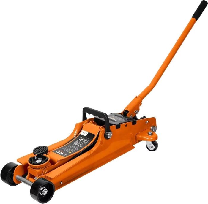 Домкрат Neo Tools, гидравлический подкатный 2.5т, 85-385мм