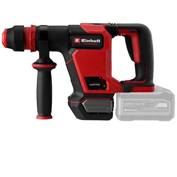 Молоток отбойный аккумуляторный Einhell TP-DH 18/4 Li BL - Solo бесщеточный 18Вт 4Дж 4600уд/мин 2.88кг без АКБ и ЗП
