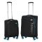 Набор чемоданов 2E, Trek, (M+S), TSA, 4 колеса, + 2 рюкзака Cabin (2E-BPET-CABIN-BK), полиестр, черный