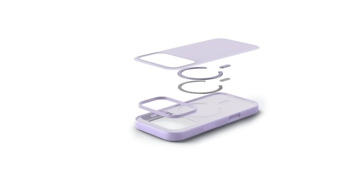 Чехол Belkin для iPhone 17 Pro, Magnetic Protective Grip, Lavender