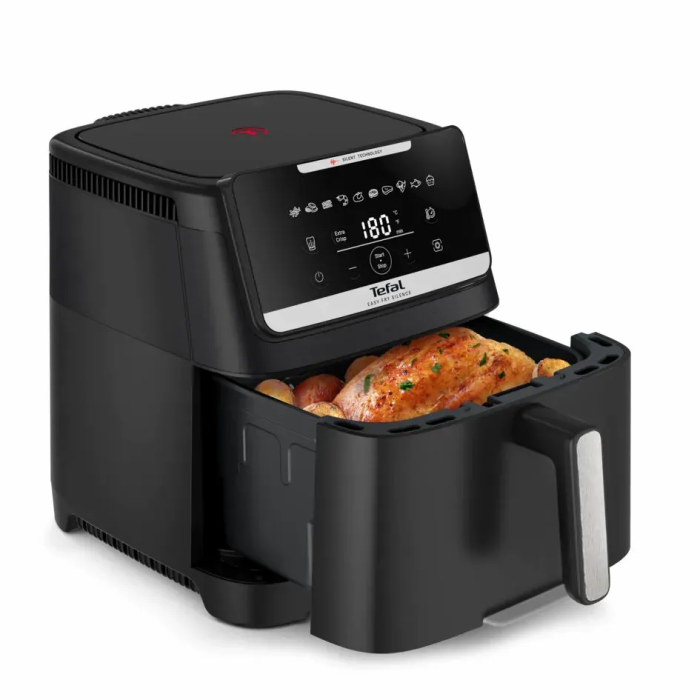 Мультипіч Tefal Easy Fry Silence XXL, 1800Вт, чаша-7л, сенсорне керув., 10 програм, пластик, чорний