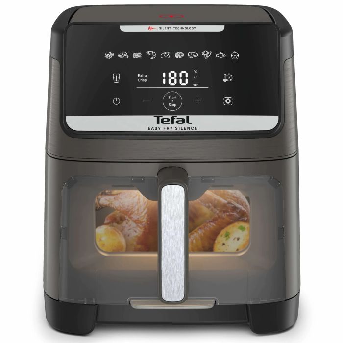Мультипечь Tefal Easy Fry Silence XXL, 1800Вт, чаша-7л, сенсорное управл., пластик, темно-серый
