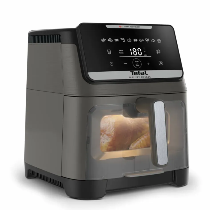 Мультипечь Tefal Easy Fry Silence XXL, 1800Вт, чаша-7л, сенсорное управл., пластик, темно-серый