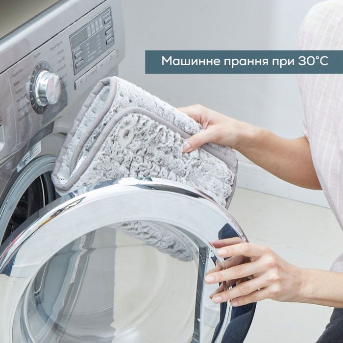 Електрогрілка Beurer традиційна форма, 60х30см, 100Вт, 6 режими, мікроволокно, мікроволокно, сірий