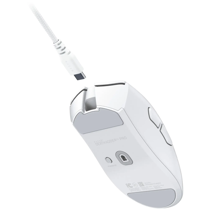 Мышь Razer DeathAdder V4 Pro Gen-2, RGB, USB-A/WL/BT, белый