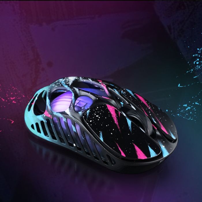 Миша GravaStar Mercury X Pro, 8K, BT/WL/USB-A, RGB, Neon Graffiti