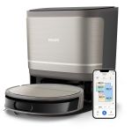 Робот-пылесос Philips Series 9000, h=9.8см, влажная уборка, конт пыль -0.21л, вода -0.22л, автон. раб. до 280мин, EPA 11, черный металик