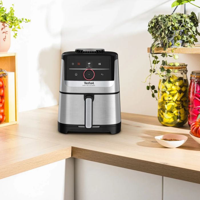 Мультипіч Tefal Easy Fry Silence Smart, 1670Вт, чаша-5л, сенсорне керув., 55 програм, пластик, сірий