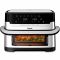 Мультипіч Tefal Dual Easy Fry Flex, 2700Вт, чаша-5.5+3.5л, сенсорне керув., з віконцем, 2 чаши, гриль, пластик, чорний-нерж. сталь