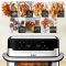 Мультипечь Tefal Dual Easy Fry Flex, 2700Вт, чаша-5.5+3.5л, сенсорное управл., 2 чаши, гриль, пластик, черный-нерж. сталь