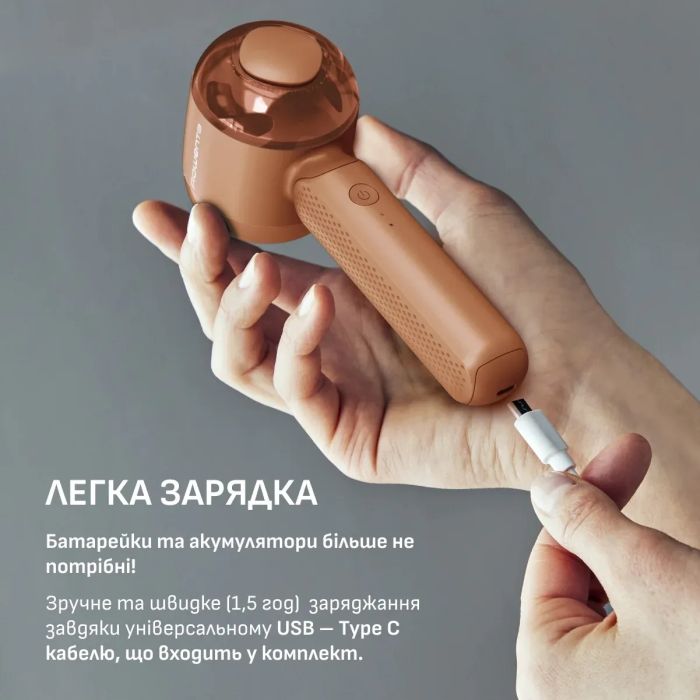 Машинка для видалення катишків Rowenta Easy Care, велика площа лез. 60 хв. роботи на одному заряді, USB, помаранчевий