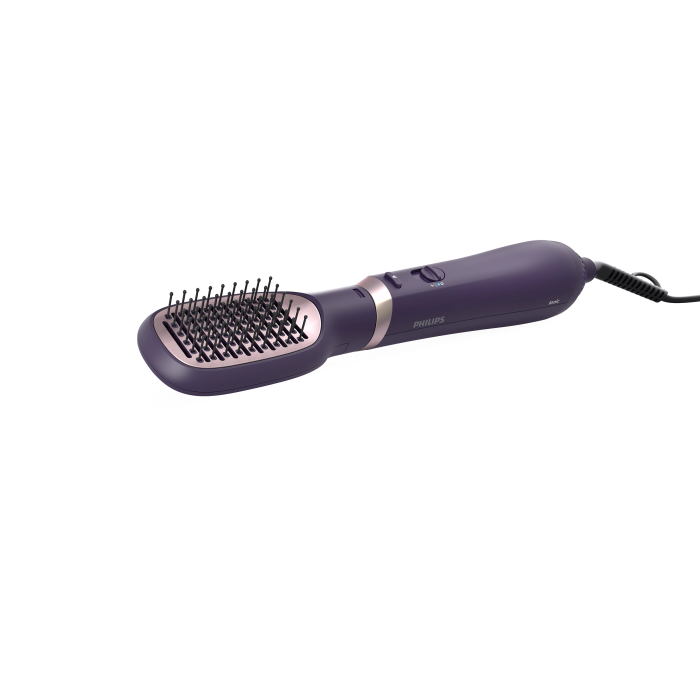 Фен-щітка Philips 3000 Series, 800Вт, 3 режими, іонізація, 4 насадки, фіолетовий