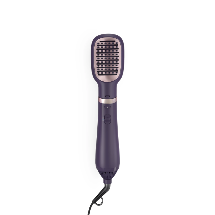 Фен-щітка Philips 3000 Series, 800Вт, 3 режими, іонізація, 4 насадки, фіолетовий