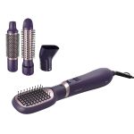 Фен-щітка Philips 3000 Series, 800Вт, 3 режими, іонізація, 4 насадки, фіолетовий