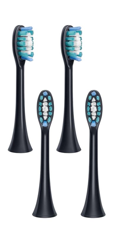 Насадки для зубных щеток Beurer SC 30/50 Premium Whiten, отбеливание, 4 шт в комплекте, черные