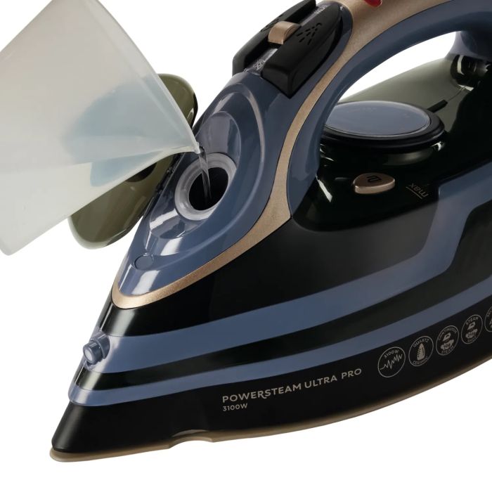 Утюг Russell Hobbs, 3100Вт, паровой удар -210гр, керам. подошва, черно-сини