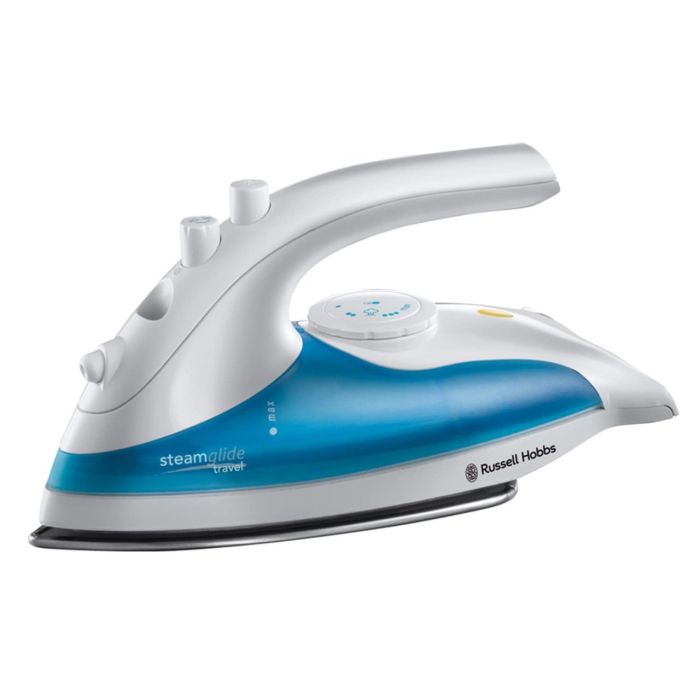 Праска Russell Hobbs дорожній, 760Вт, 80мл, нерж. сталь, блакитна
