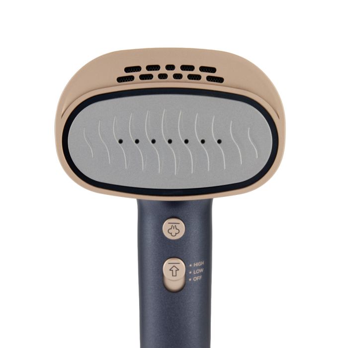 Отпариватель Russell Hobbs Genie VacuSteam, 1800Вт, 200мл, паровой удар -20гр, верт. отпаривание, керам. подошва, синий
