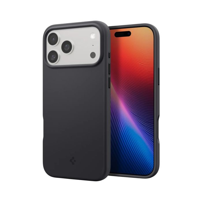 Чехол Spigen для iPhone 17 Pro, Silicone Fit MagFit, Black