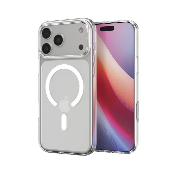 Чохол Spigen для iPhone 17 Pro, Liquid Crystal MagFit, Clear White