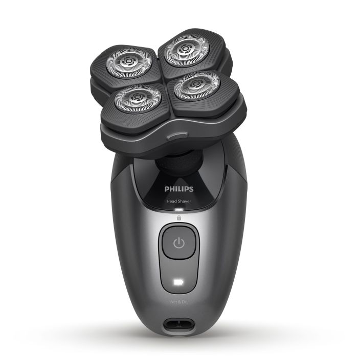 Бритва електр. для головы Philips Pro Series 7000,  бритв.головок-4, Li-Ion, сух.+влажн., кейс для хран., сталь, черный