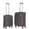 Набор чемоданов 2E, Trek, (M+S), TSA, 4 колеса, + 2 рюкзака Cabin (2E-BPET-CABIN-GR), полиестр, серый