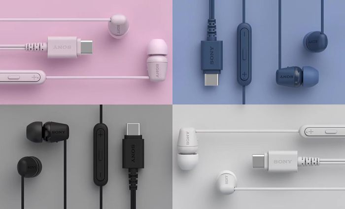 Навушники In-ear Sony IER-EX15C USB-C, Mic, Рожевий