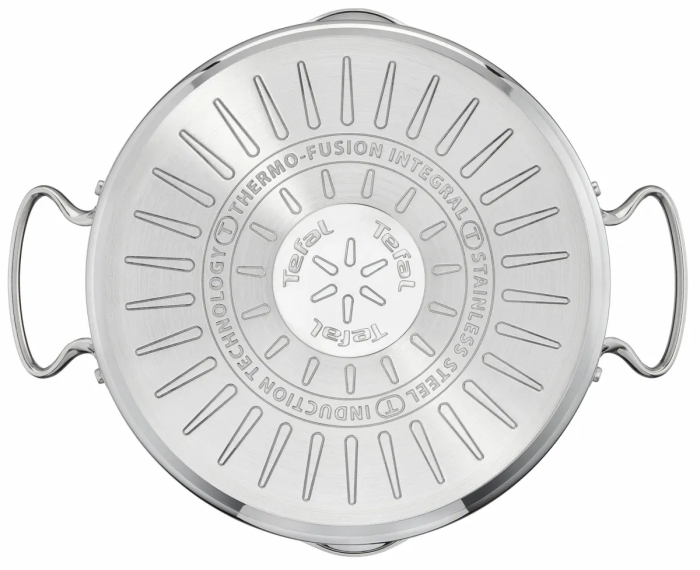 Кастрюля Tefal DUETTO+, 2.9л, с крышкой, нержавеющая сталь, стекло